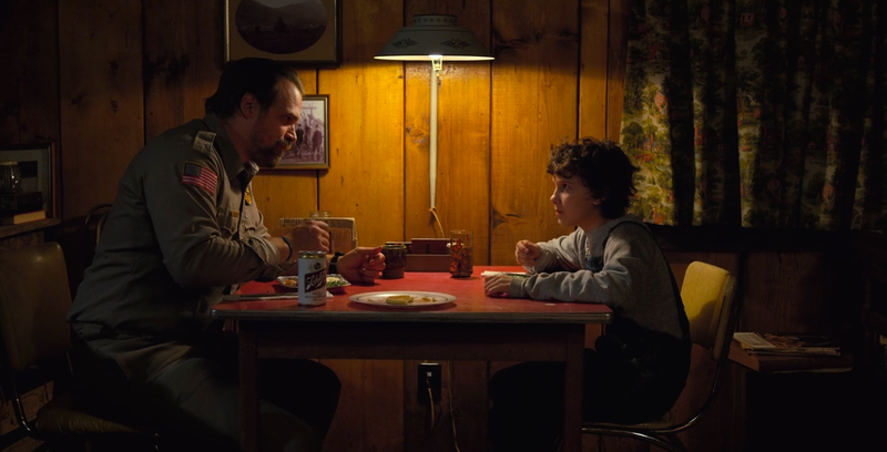 David Harbour, Millie Bobby Brown (Screenshot: Stranger Things)